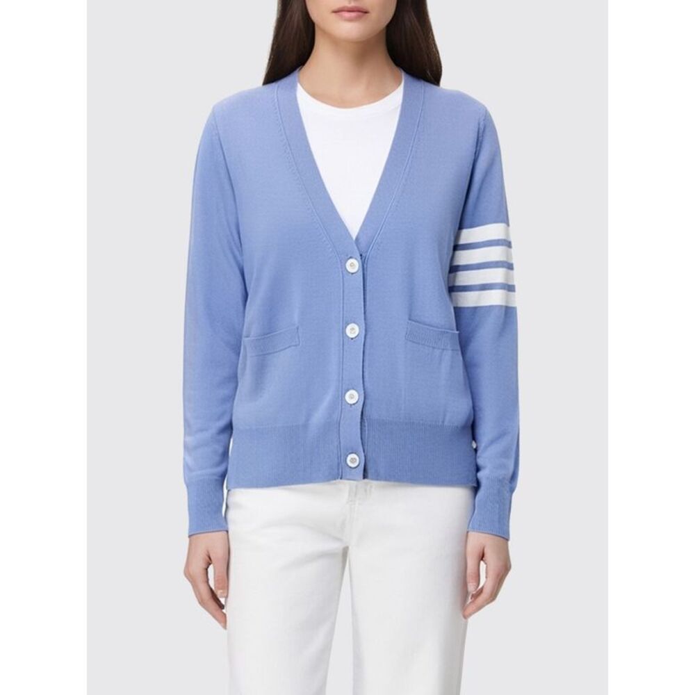 Thom Browne Sweater Woman Gnawed Blue
